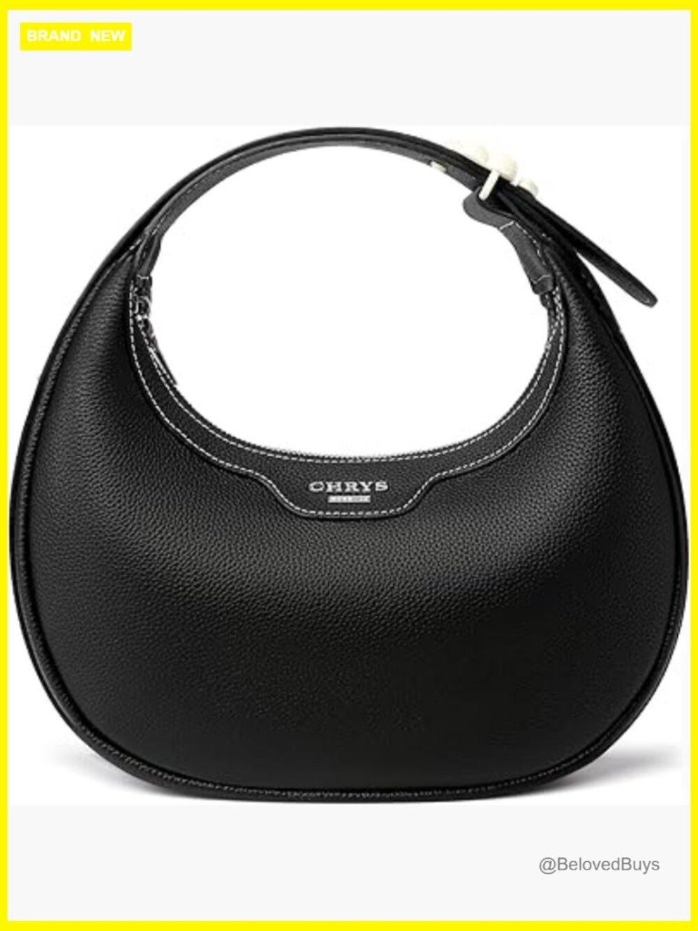 Genuine Leather Hobo Crescent Crossbody Bag Shoulder Purse with Adjustable Strap